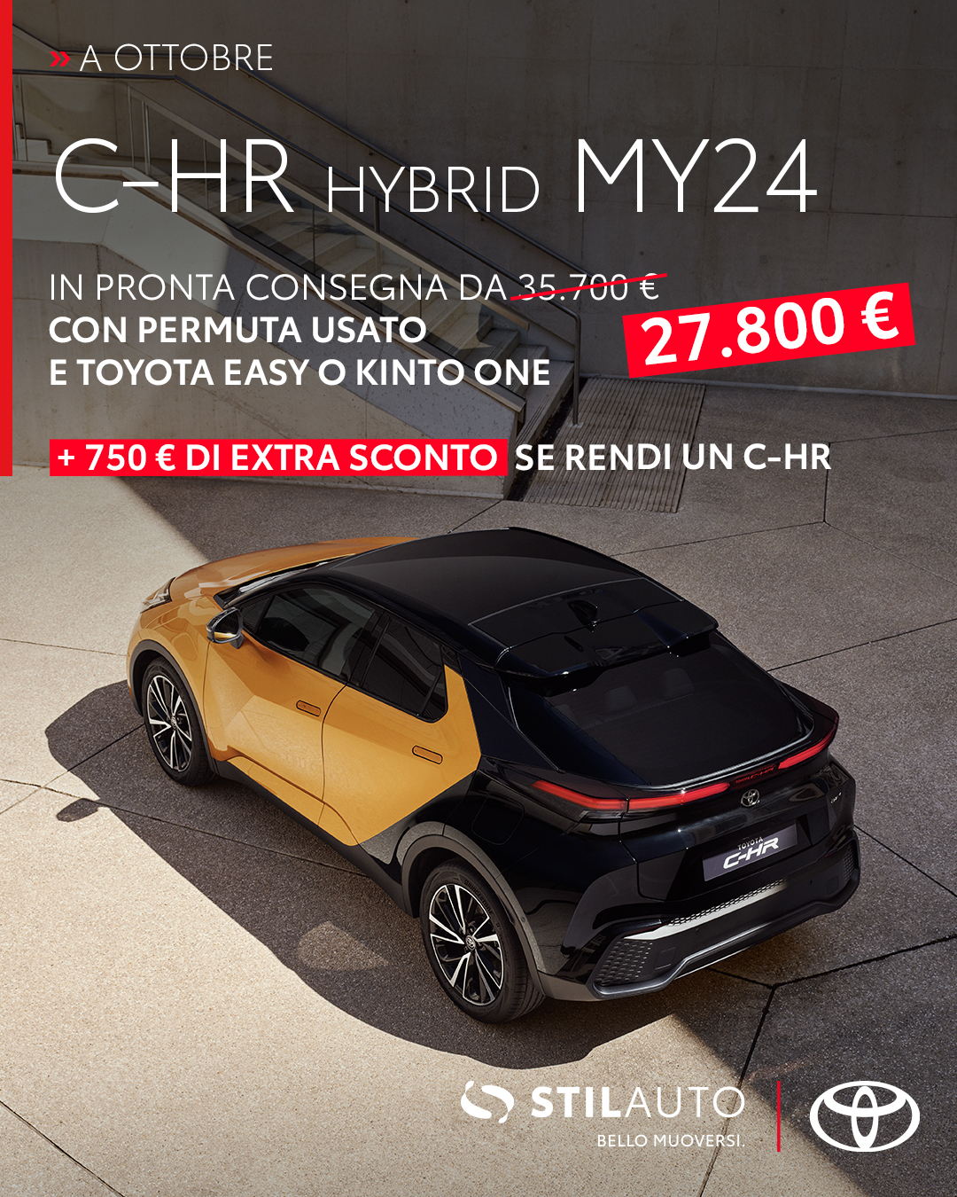 C-HR PLUGIN HYBRID fino a 5950€ DI SCONTO