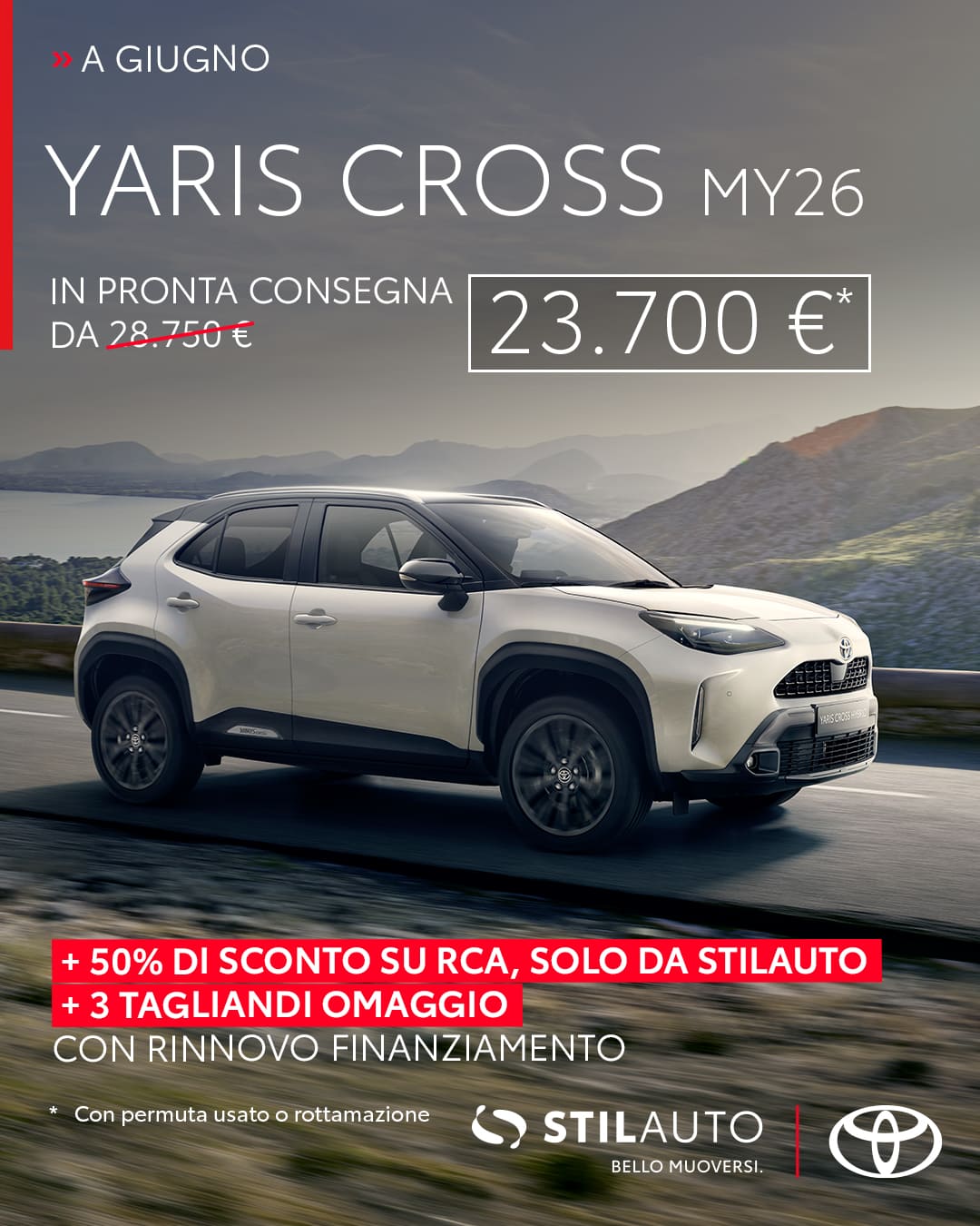 Su Yaris fino a 5800€ di sconto